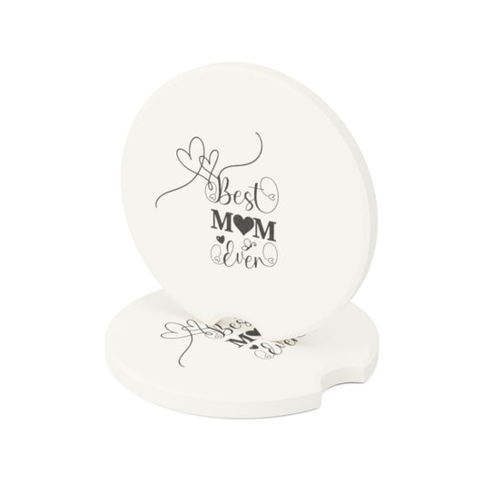 Car Coaster — "Best Mom Ever" Heart Design, Mother's Day Gift