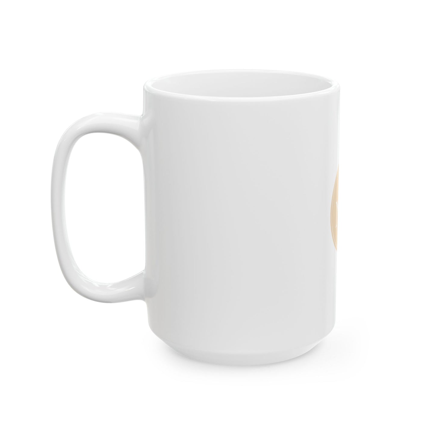 Personalized Monogram Ceramic Mug — Initials 'NJM' Est. 2026 Neutral Beige