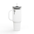 Minimal Monogram Circle Logo 40oz Travel Mug | Insulated Tumbler