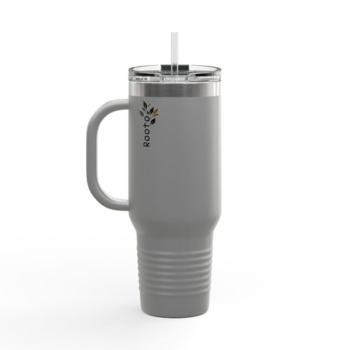 Minimal Monogram Circle Logo 40oz Travel Mug | Insulated Tumbler