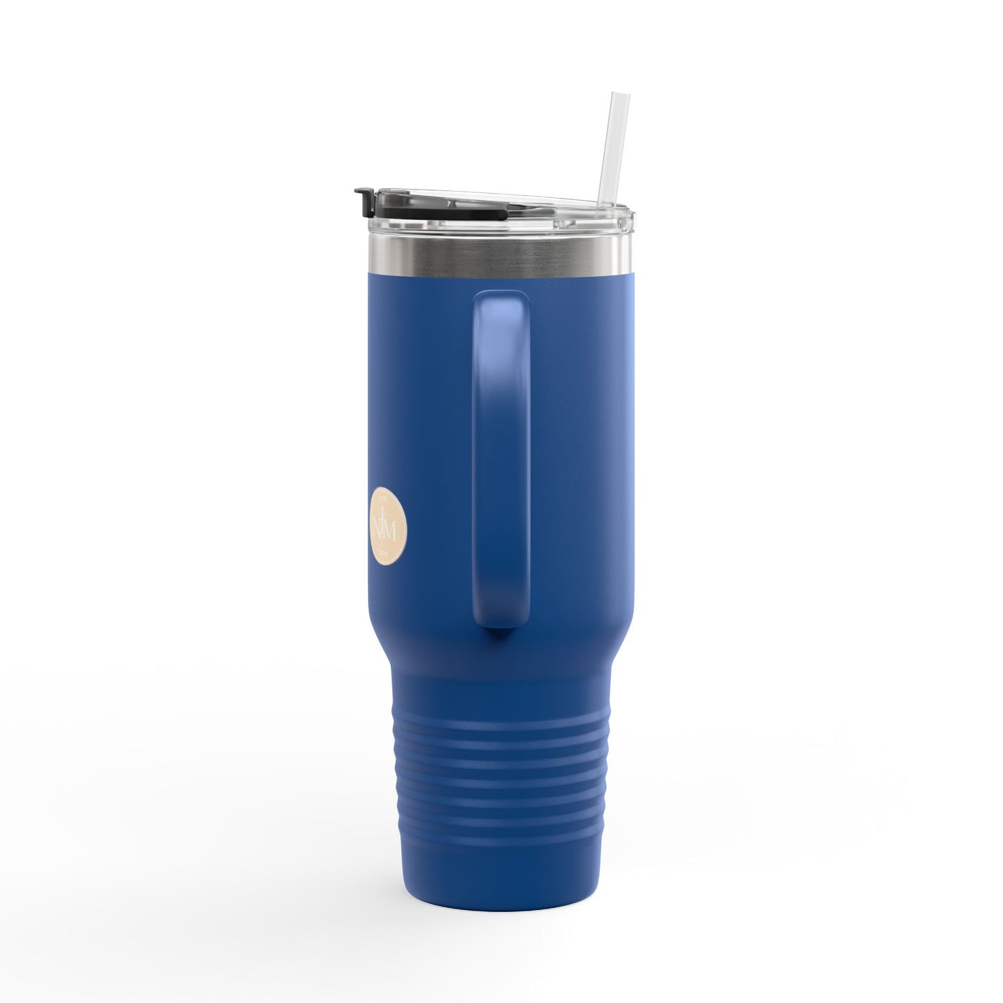 Minimal Monogram Circle Logo 40oz Travel Mug | Insulated Tumbler