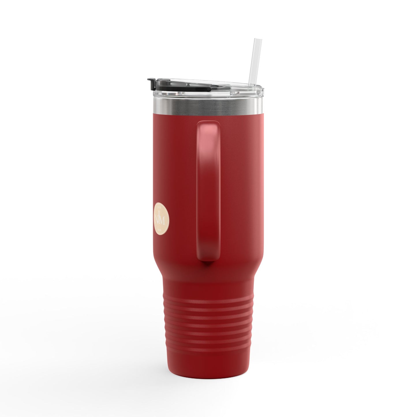 Minimal Monogram Circle Logo 40oz Travel Mug | Insulated Tumbler